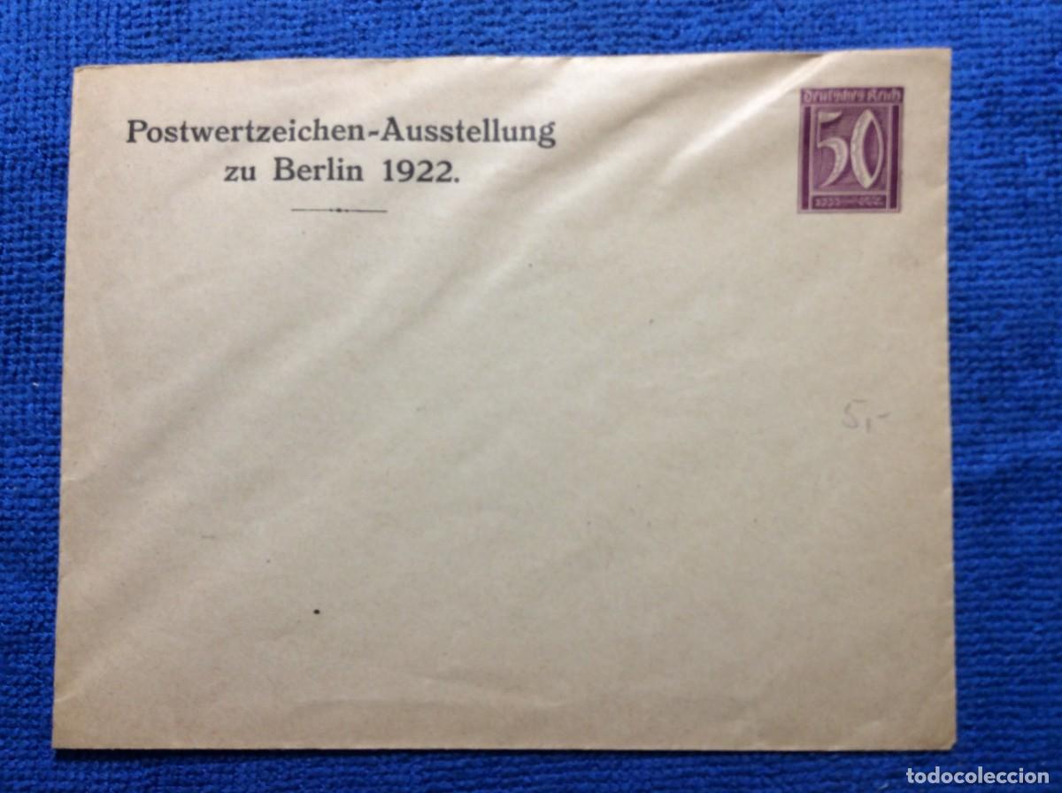 Sellos: ALEMANIA 1922 SOBRE ENTERO POSTAL (1DDJ28)