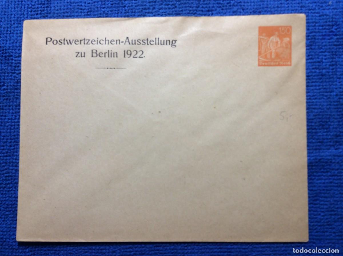 Sellos: ALEMANIA 1922 SOBRE ENTERO POSTAL (1DDJ29)