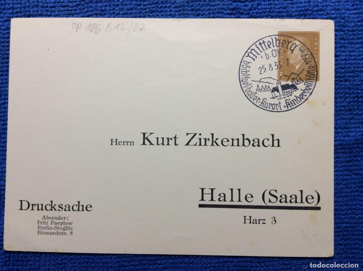 Sellos: ALEMANIA III REICH 1933 ENTERO POSTAL DE EMISI&Oacute;N PRIVADA (1DDJ32)