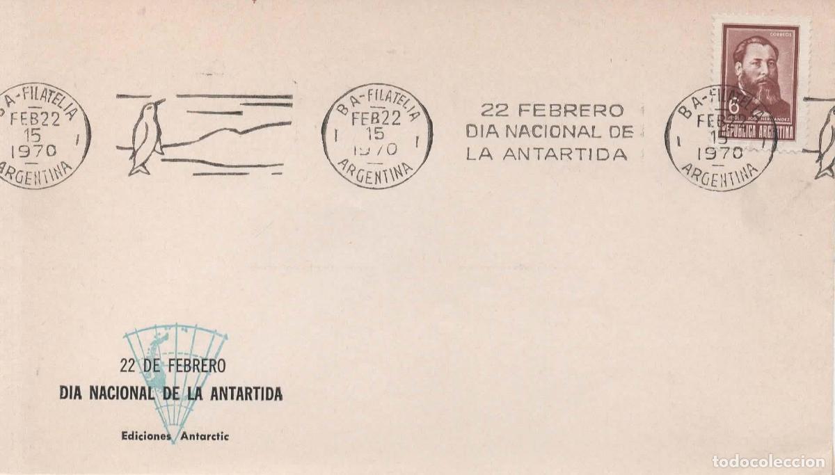 Sellos: ANTARTIDA ANTARCTIC ARGENTINA 1970 DIA DE LA ANTARTIDA