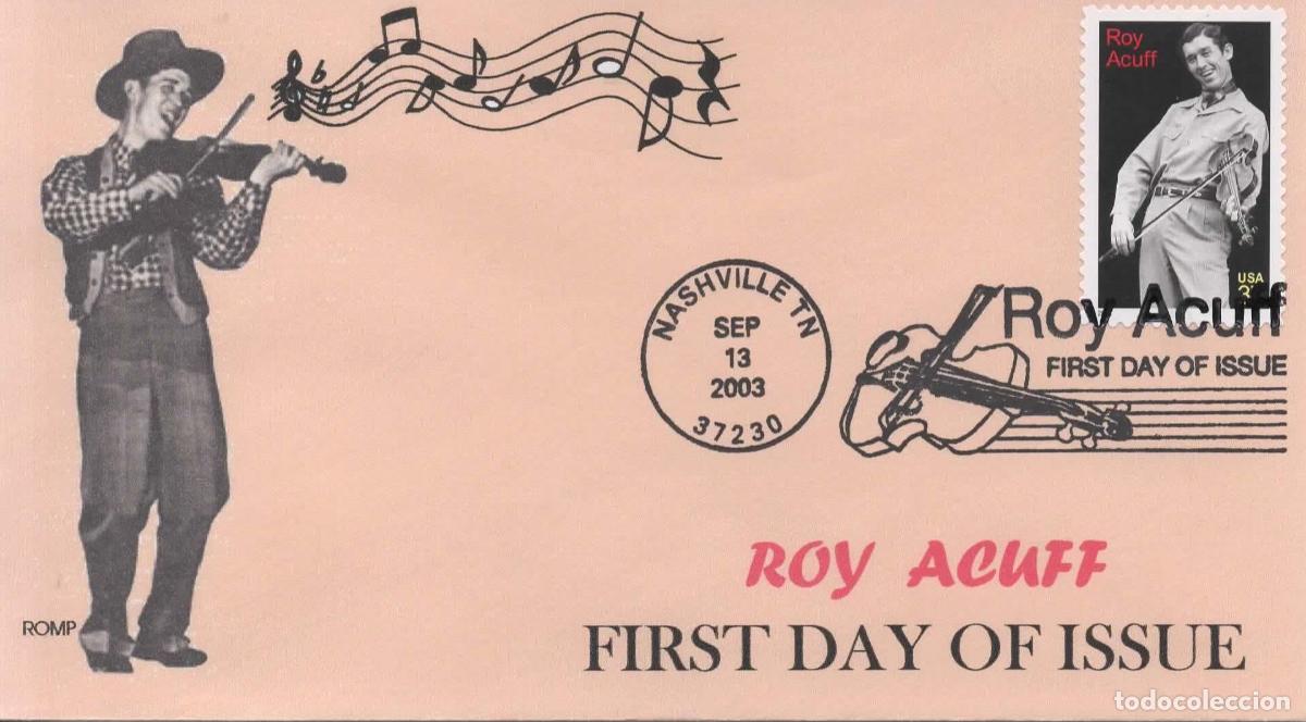 Sellos: ESTADOS UNIDOS USA ROY ACUFF MUSICA VIOLIN ARTE