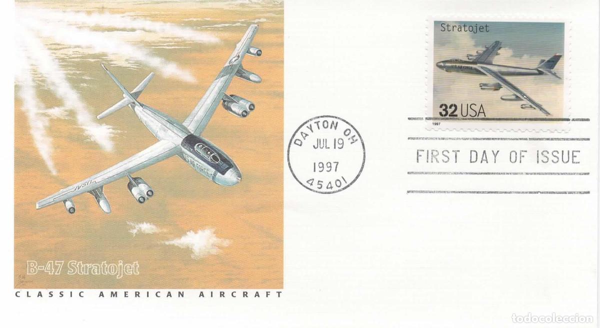 Sellos: ESTADOS UNIDOS USA AVION JET PLANE B-47 STRATOJET