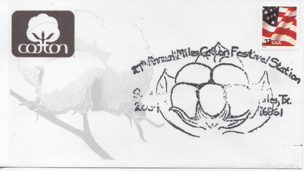 Sellos: ESTADOS UNIDOS USA COTTON FESTIVAL ALGODON TEXTIL FASHION