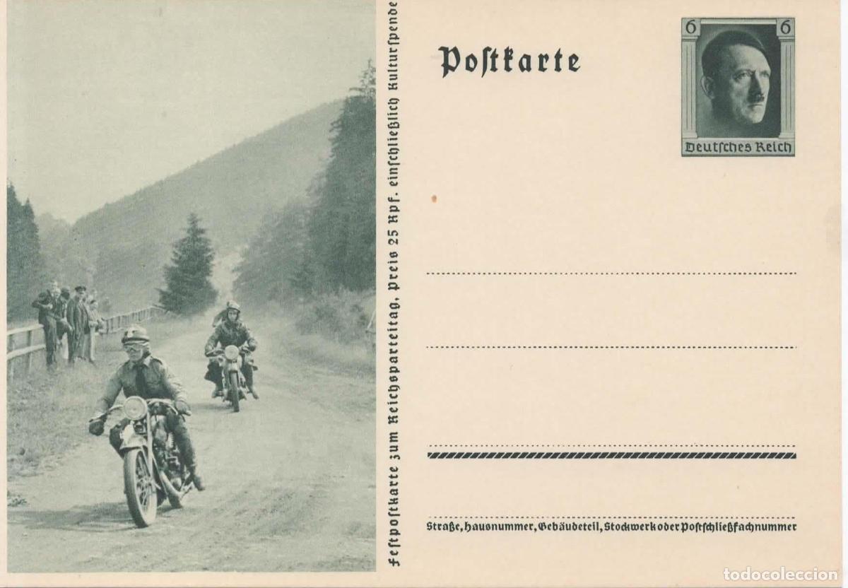 Sellos: ALEMANIA 3 REICH ENTERO POSTAL MOTO MOTORCYCLE
