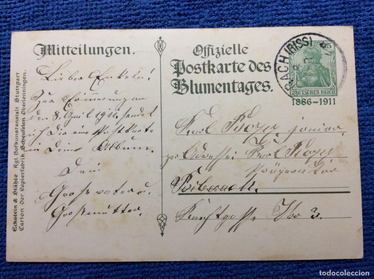 Sellos: ALEMANIA IMPERIO 1911 ENTERO POSTAL CIRCULADO (1DDJ39)