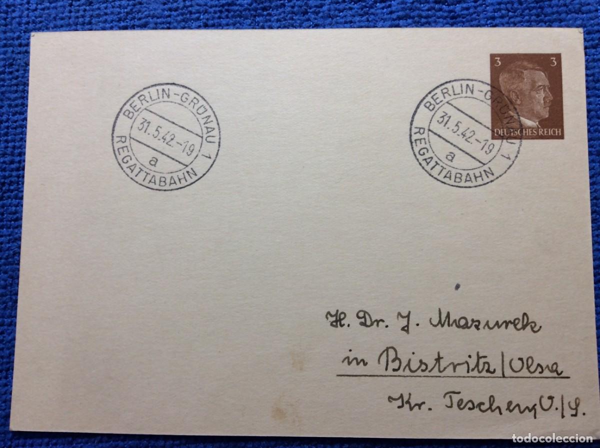 Sellos: ALEMANIA III REICH 1942 ENTERO POSTAL CIRCULADO (1DDJ43)