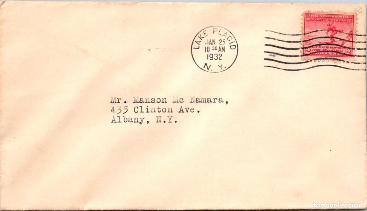 Sellos: ESTADOS UNIDOS USA JUEGOS OLIMPICOS DE INVIERNO LAKE PLACID 1932 OLYMPIC GAMES