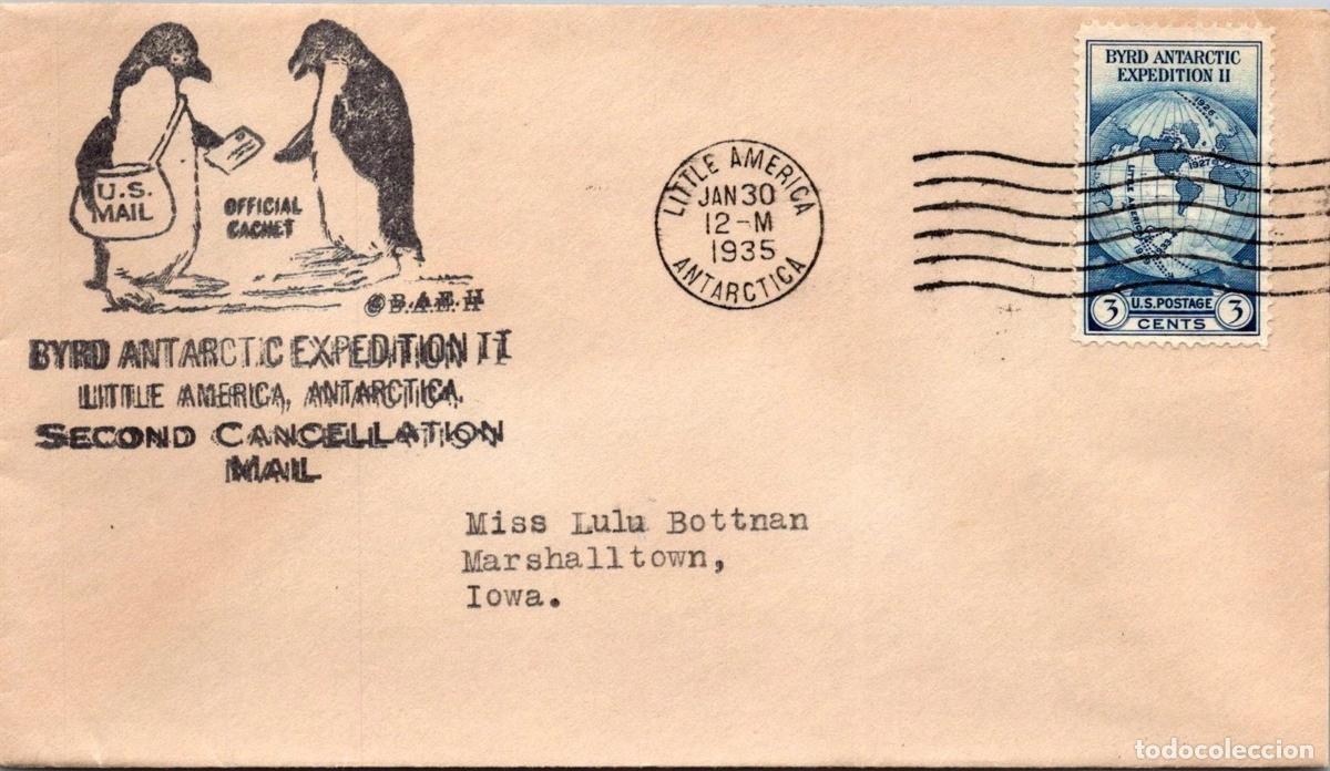 Sellos: ANTARTIDA ANTARCTIC ESTADOS UNIDOS EXPEDICION BYRD 1935 MAT LITTLE AMERICA