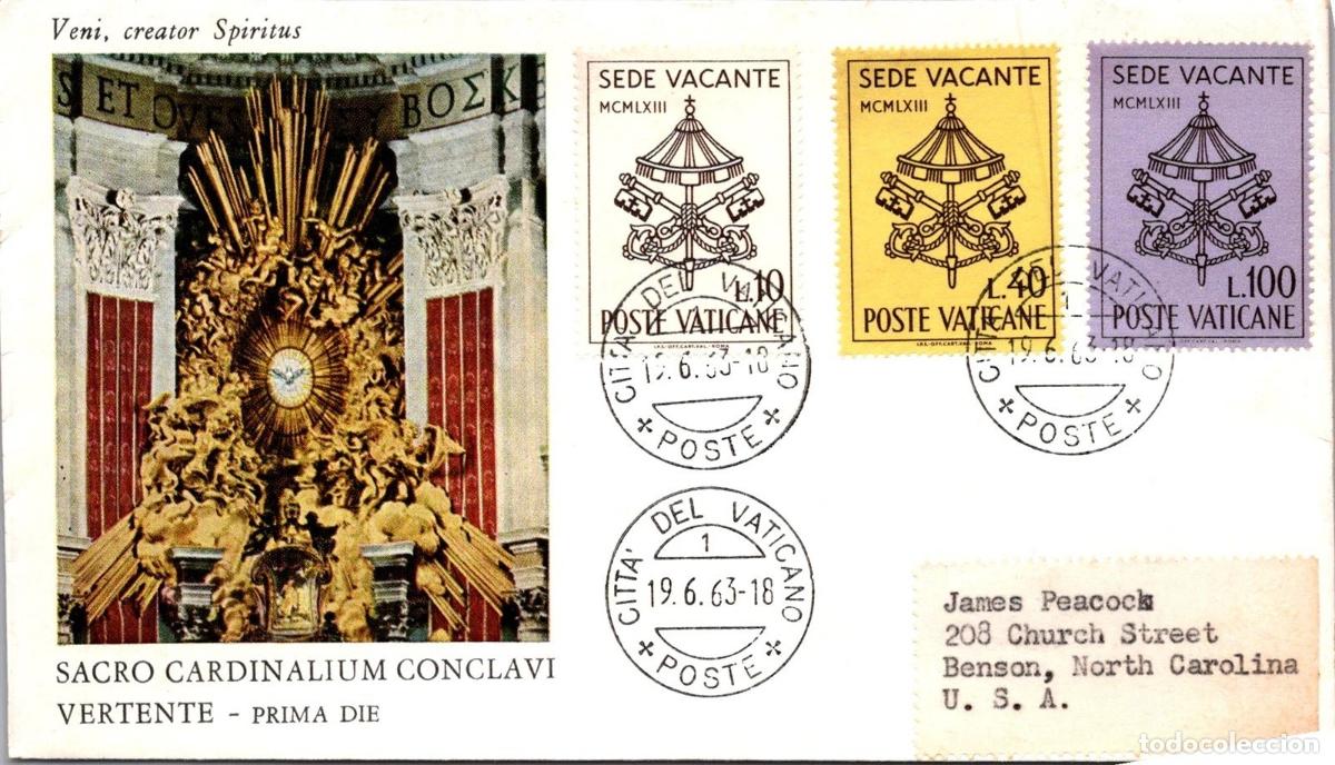 Sellos: VATICANO SEDE VACANTE 1963