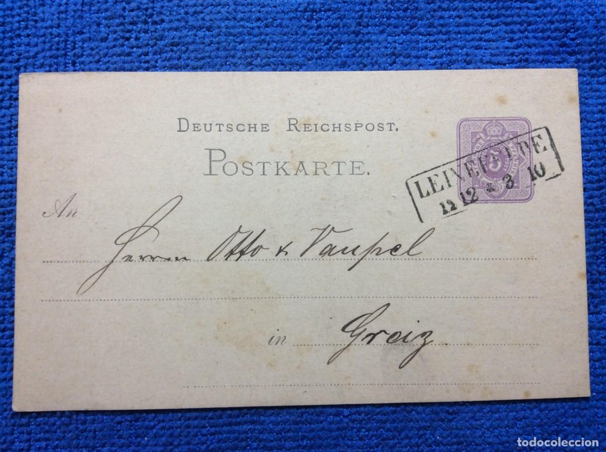 Sellos: ALEMANIA IMPERIO. 1876 ENTERO POSTAL CIRCULADO (1DDK02)