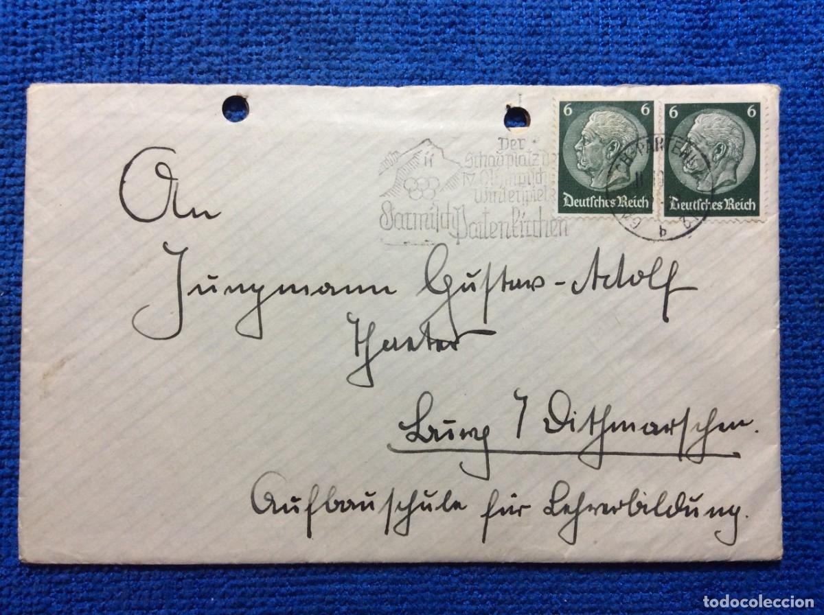 Sellos: ALEMANIA III REICH. 1940 CARTA CIRCULADA. INTERESANTES MATASELLOS Y CIERRE (1DDK06)