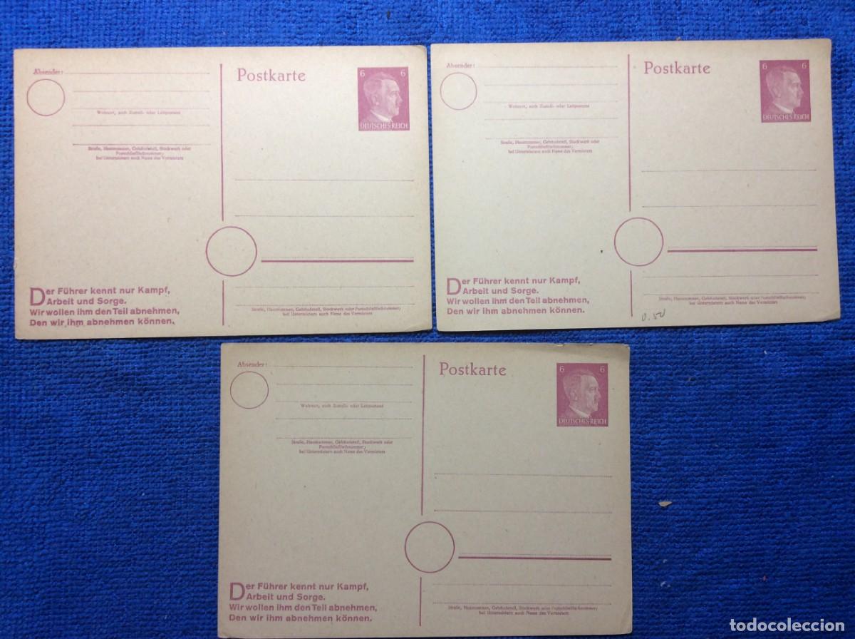 Sellos: ALEMANIA III REICH. LOTE DE ENTERO POSTALES (1DDK10)