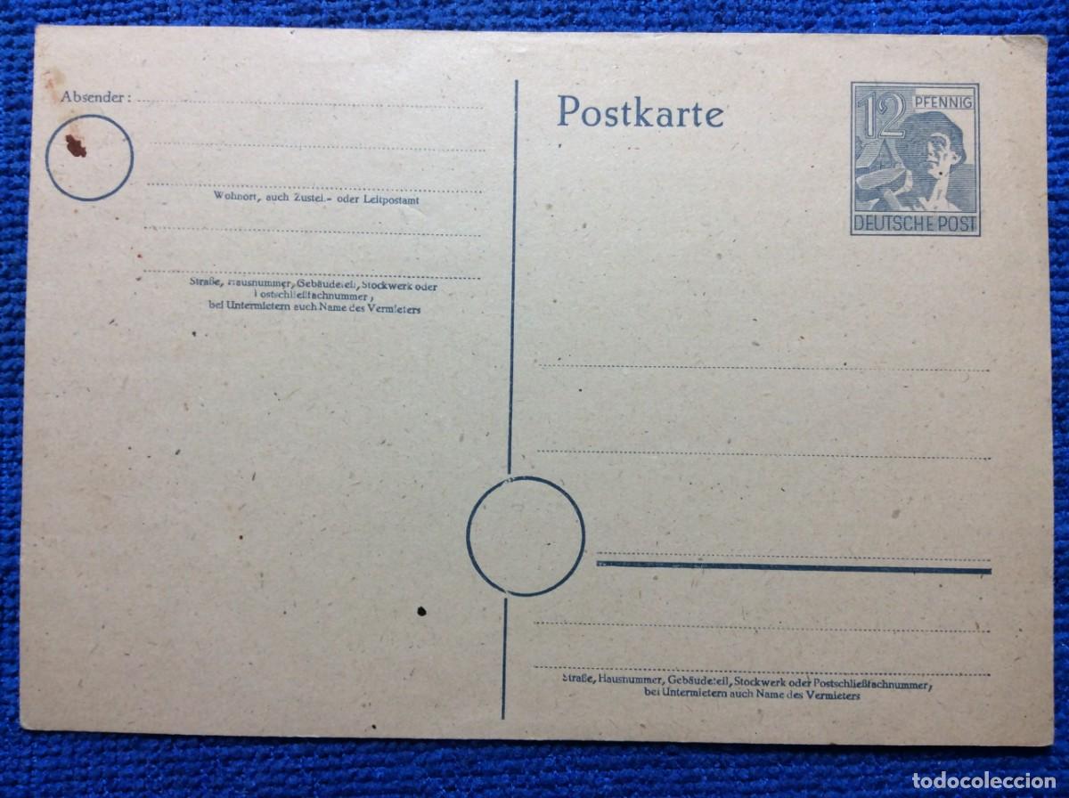 Sellos: ALEMANIA. OCUPACI&Oacute;N ALIADA. ENTERO POSTAL (1DDK18)