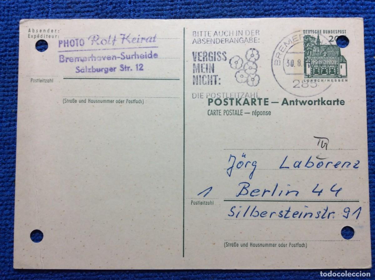 Sellos: ALEMANIA 1968 ENTERO POSTAL CIRCULADO. MATASELLOS INTERESANTE (1DDG77)