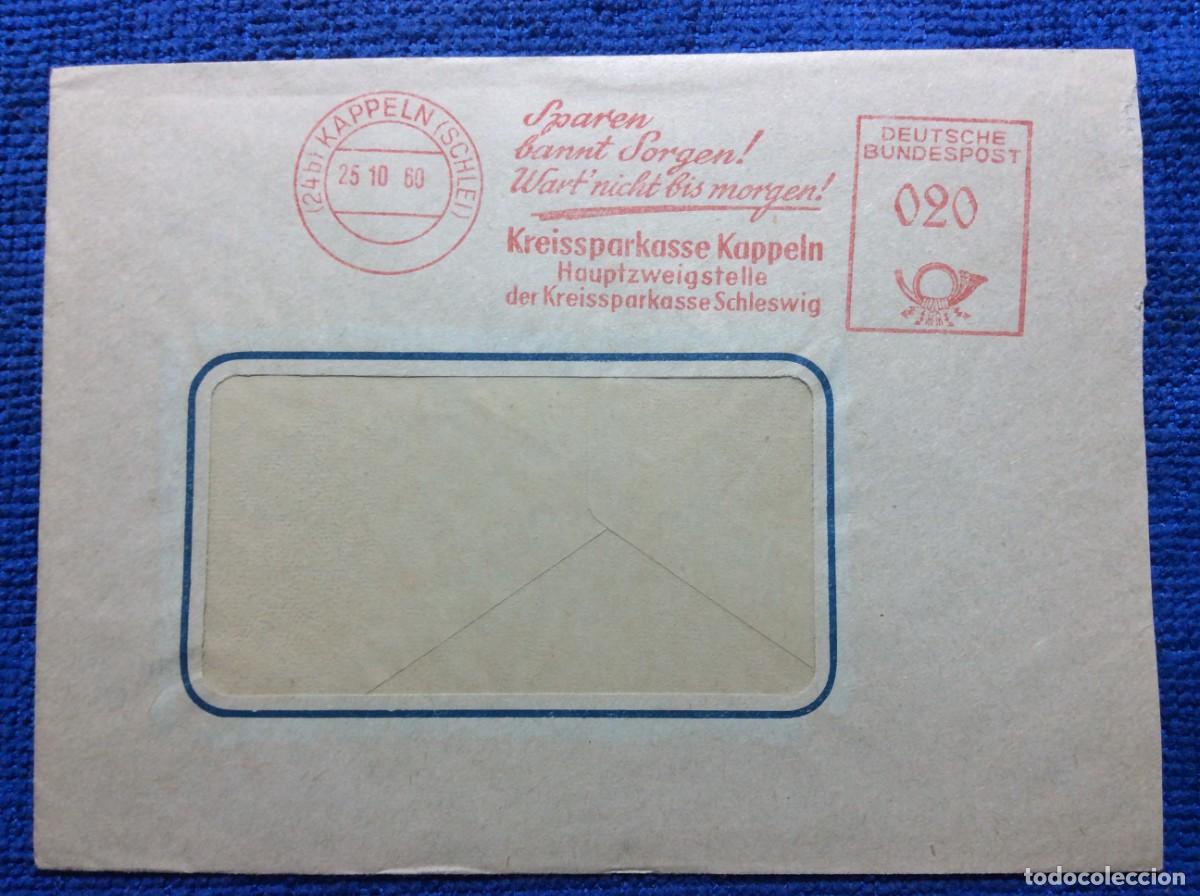 Sellos: ALEMANIA 1960. CARTA CIRCULADA. FRANQUEO MEC&Aacute;NICO INTERESANTE (1DDG92)