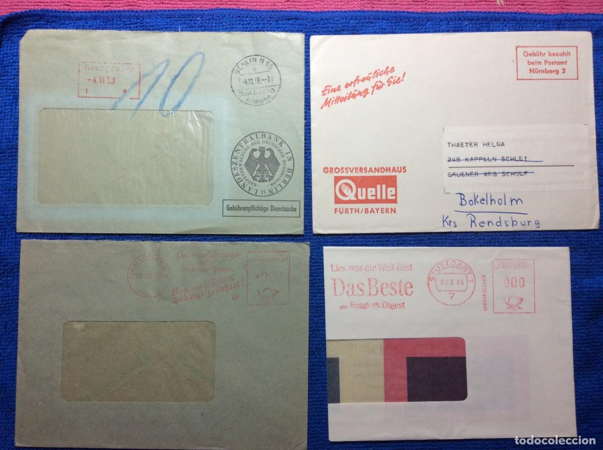 Sellos: ALEMANIA LOTE DE 4 CARTAS CIRCULADAS (1DDG95)
