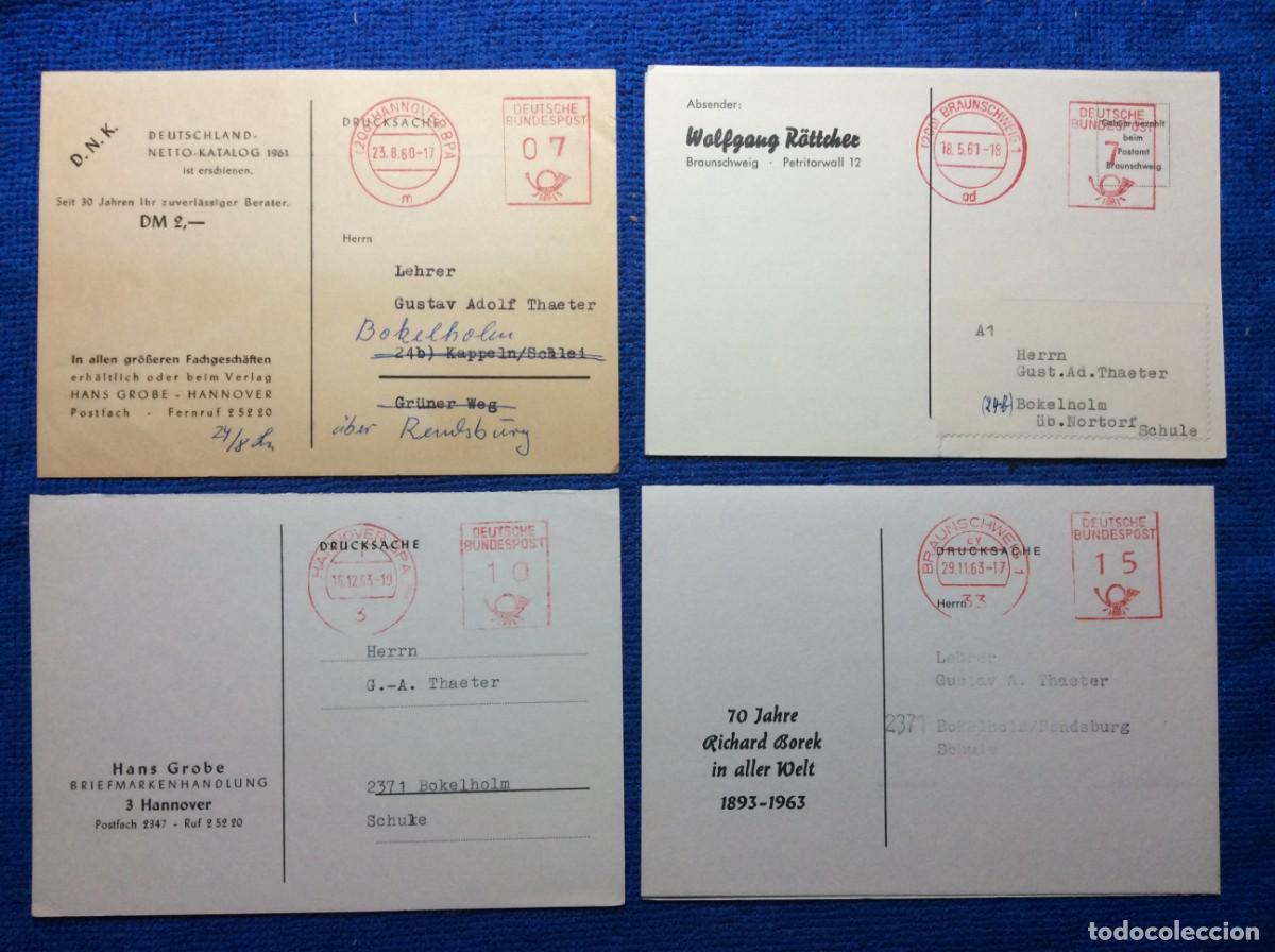Sellos: ALEMANIA LOTE DE 4 DOCUMENTOS CIRCULADOS (1DDG96)