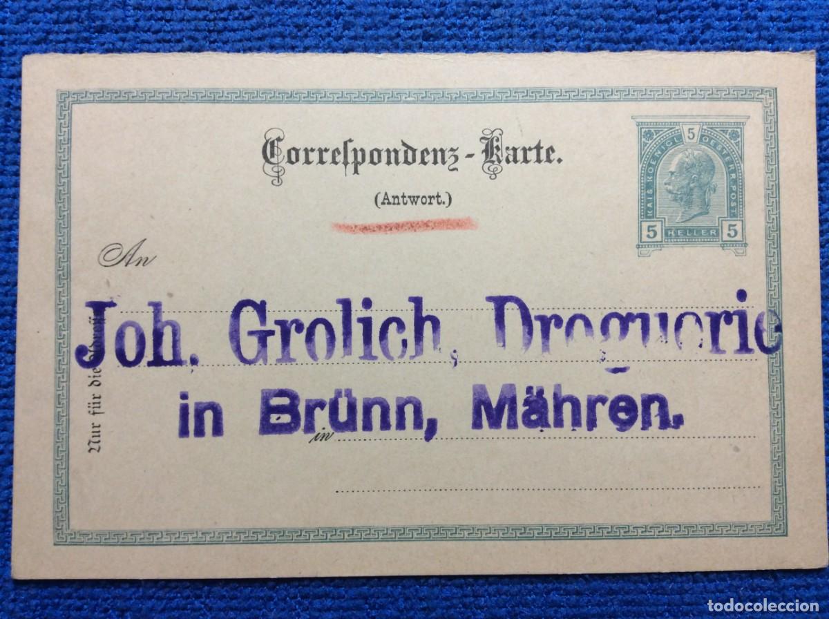 Sellos: AUSTRIA ENTERO POSTAL CIRCULADO (1DDI38)