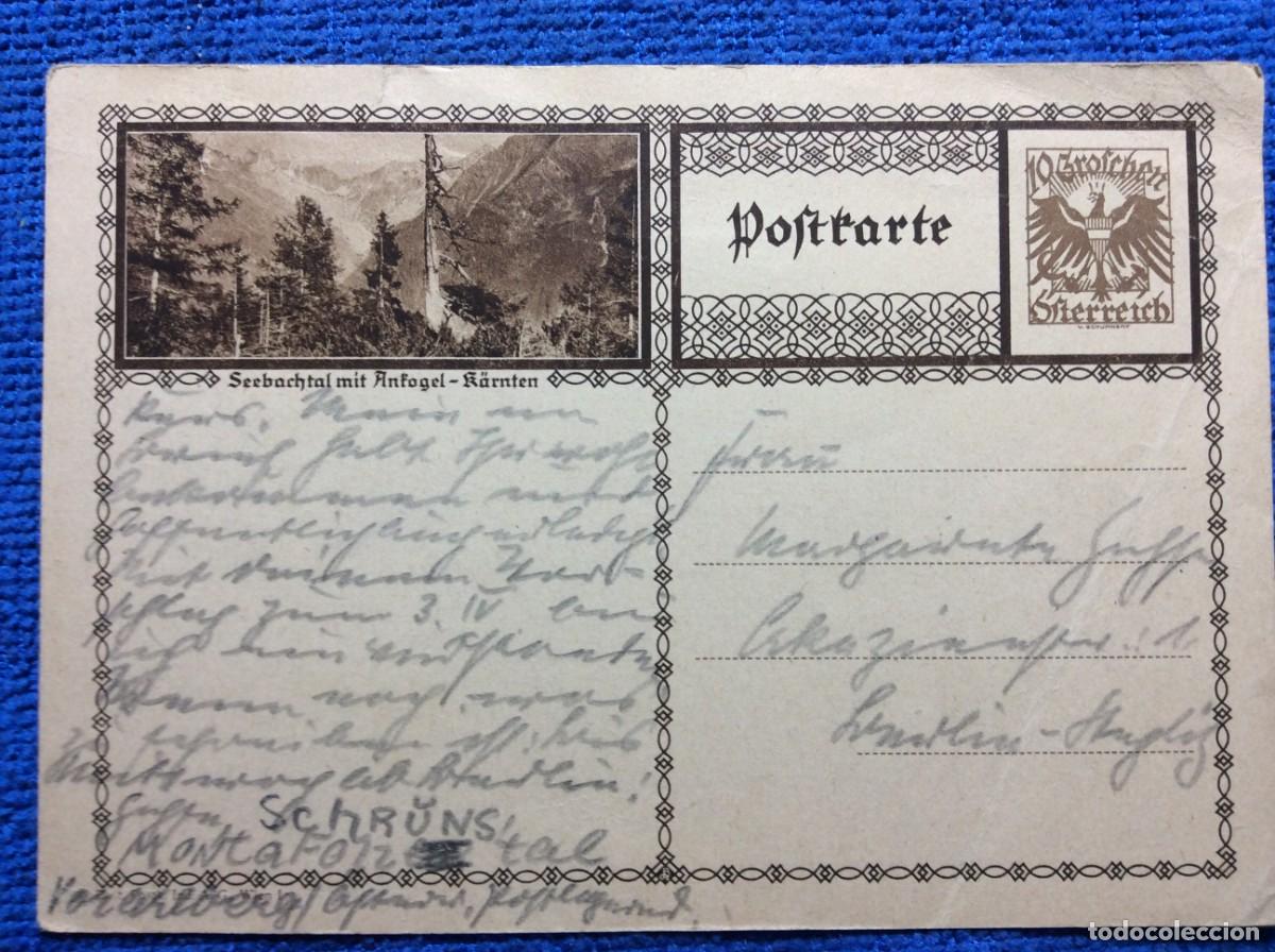 Sellos: AUSTRIA ENTERO POSTAL CIRCULADO (1DDI48)