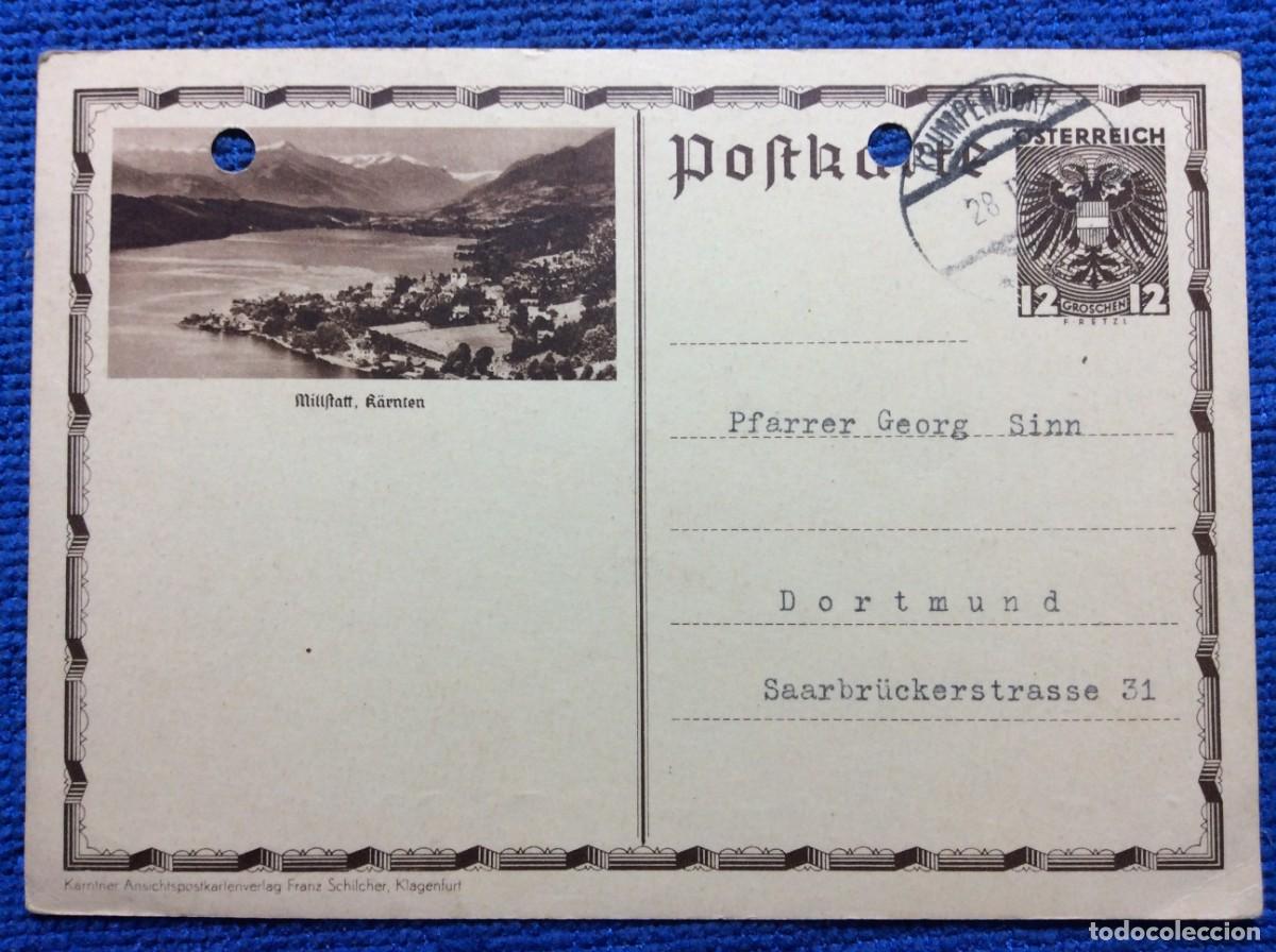 Sellos: AUSTRIA 1937 ENTERO POSTAL CIRCULADO (1DDI49)