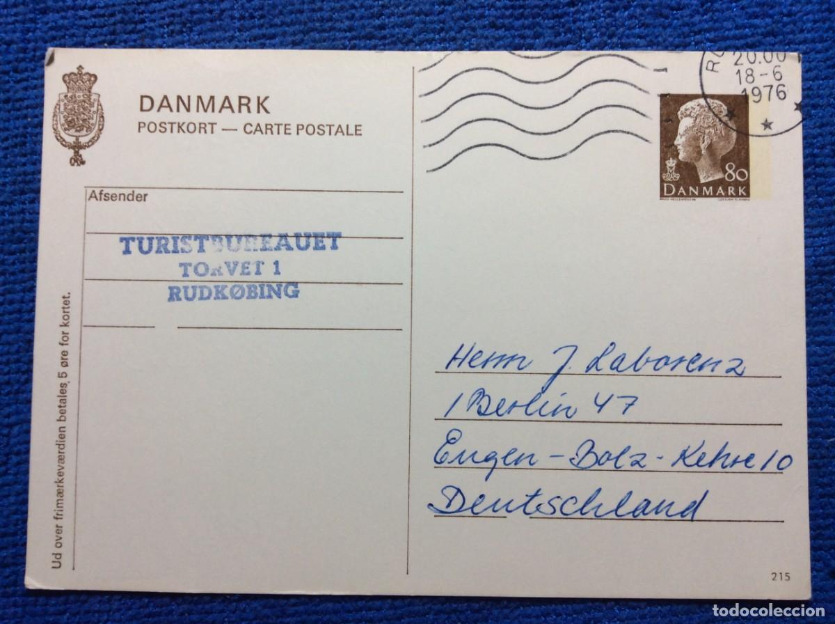 Sellos: DINAMARCA 1976 ENTERO POSTAL CIRCULADO (1DDI50)