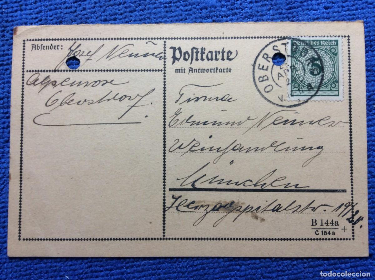 Sellos: ALEMANIA 1924 TARJETA POSTAL CIRCULADA (1DDK22)
