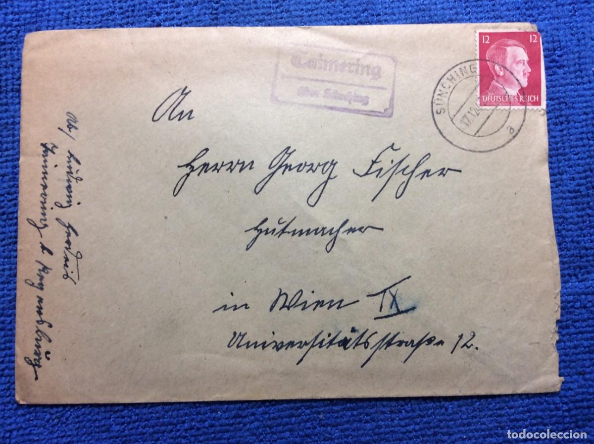 Sellos: ALEMANIA III REICH 1942 CARTA CIRCULADA. INTERESANTE MATASELLOS (AMBULANTE/LANDPOST) (1DDK30)