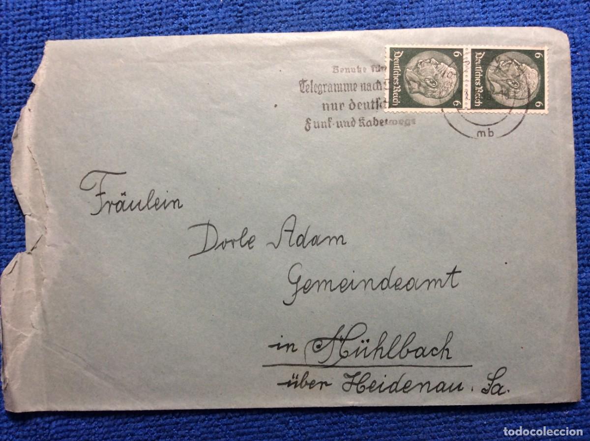 Sellos: ALEMANIA III REICH 1940 CARTA CIRCULADA. INTERESANTE MATASELLOS (1DDK33)
