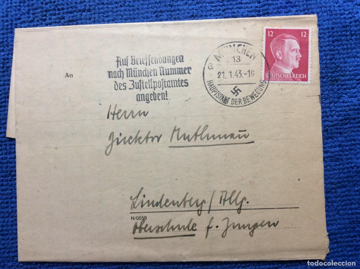 Sellos: ALEMANIA III REICH 1943 CARTA CIRCULADA. INTERESANTE MATASELLOS (1DDK41)