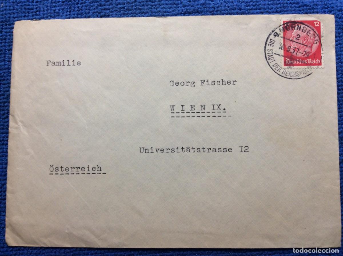 Sellos: ALEMANIA III REICH 1937 CARTA CIRCULADA (1DDK46)