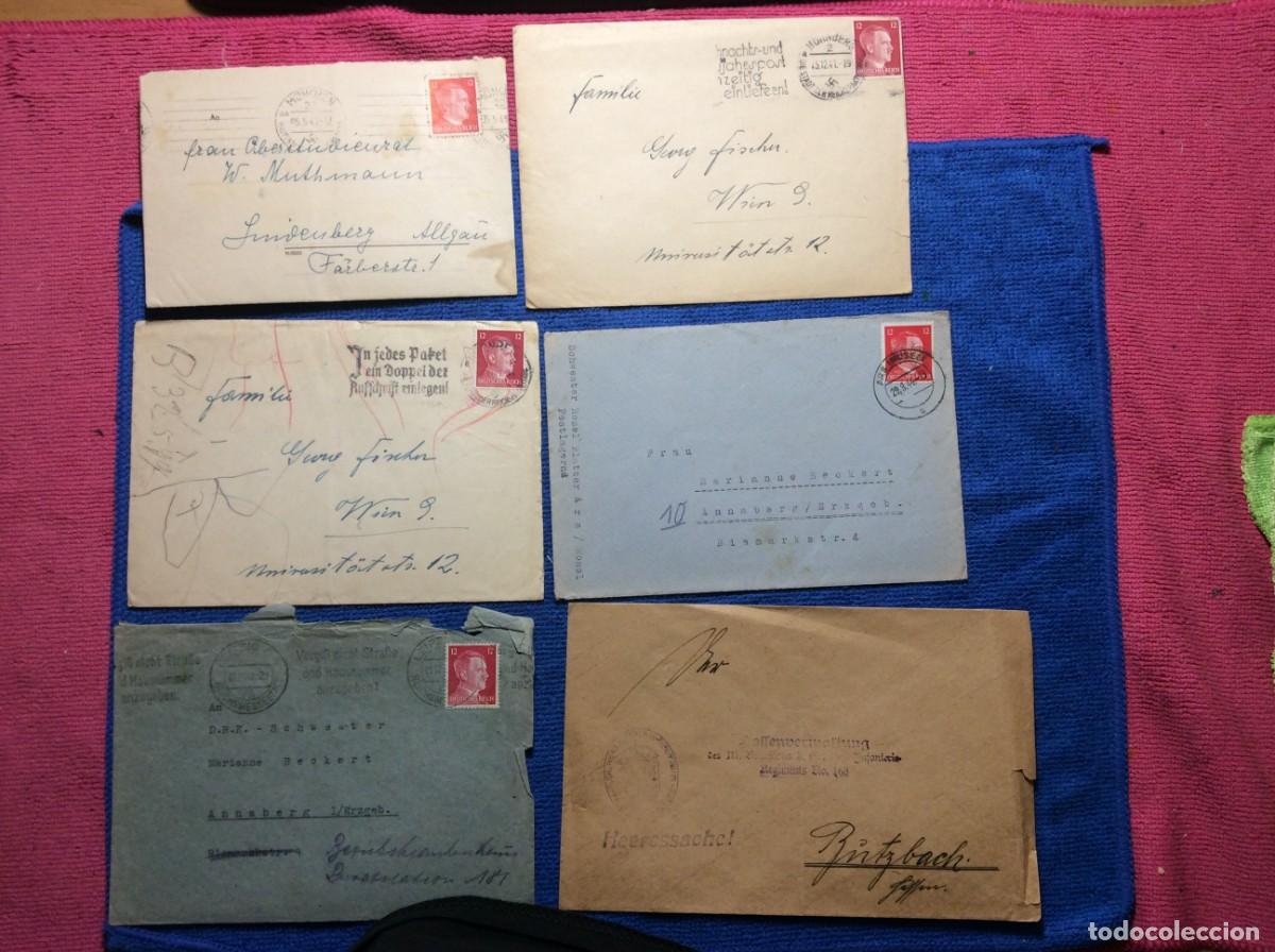 Sellos: ALEMANIA III REICH. LOTE DE 6 CARTAS CIRCULADAS (1DDK47)
