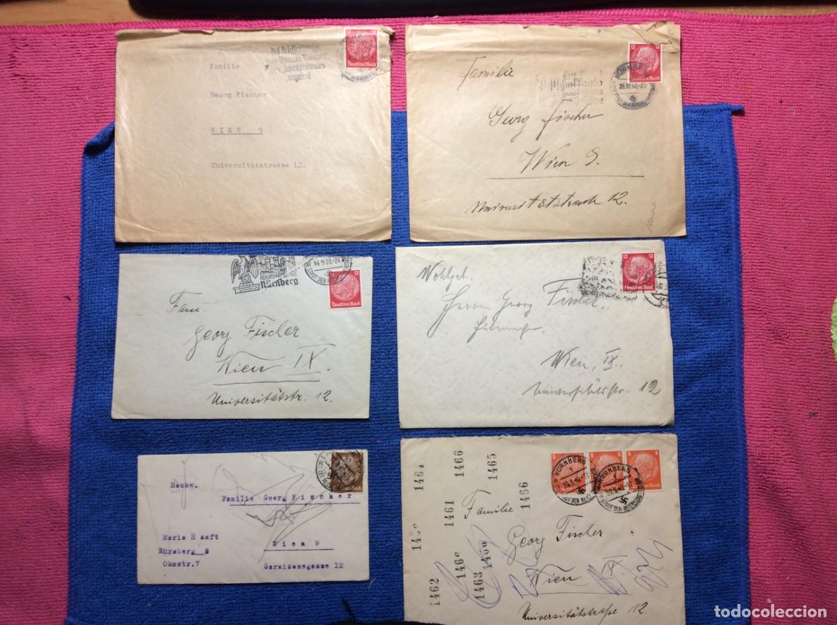 Sellos: ALEMANIA III REICH. LOTE DE 6 CARTAS CIRCULADAS (1DDK49)