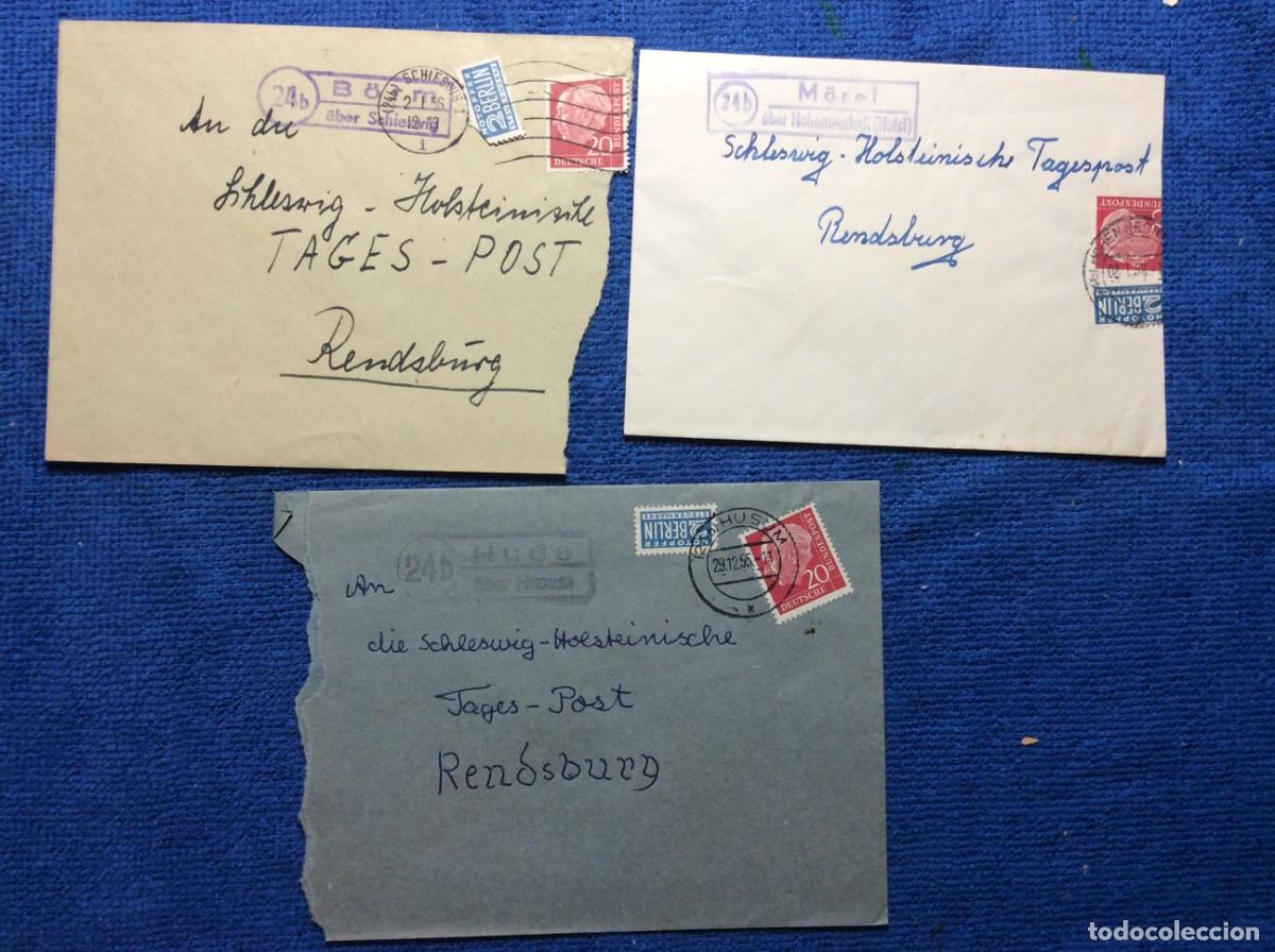 Sellos: ALEMANIA. LOTE DE 3 CARTAS CIRCULADAS. MATASELLOS INTERESANTES (AMBULANTES/LANDPOST) (1DDG98)
