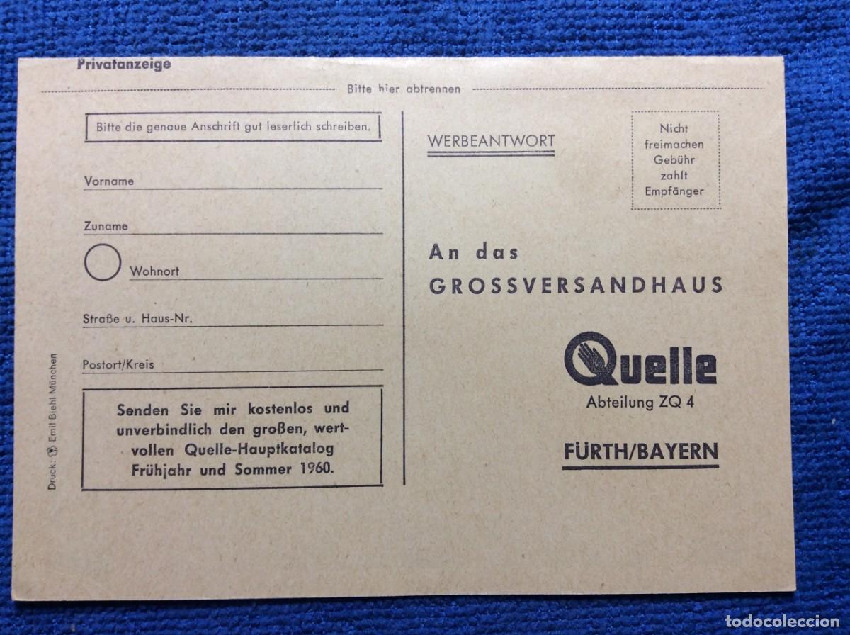 Sellos: ALEMANIA. 1960 TARJETA POSTAL CIRCULADA (1DDK57)