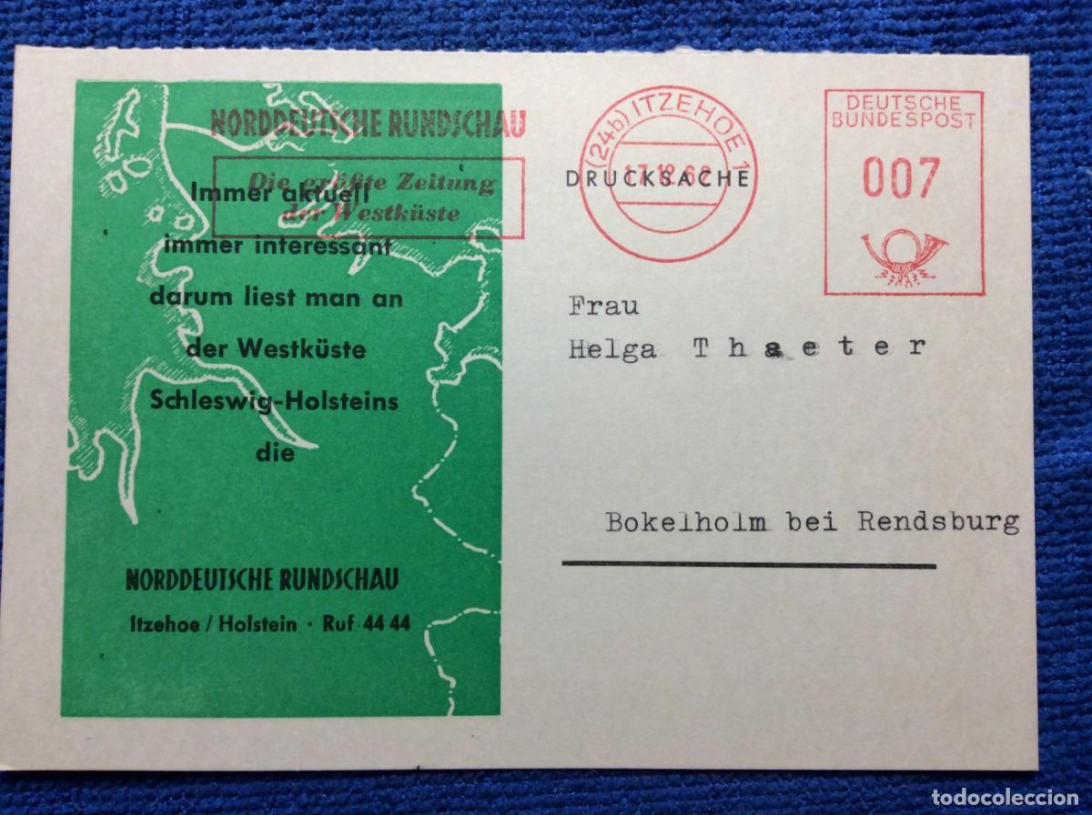 Sellos: ALEMANIA. 1962 TARJETA POSTAL CIRCULADA (1DDK64)
