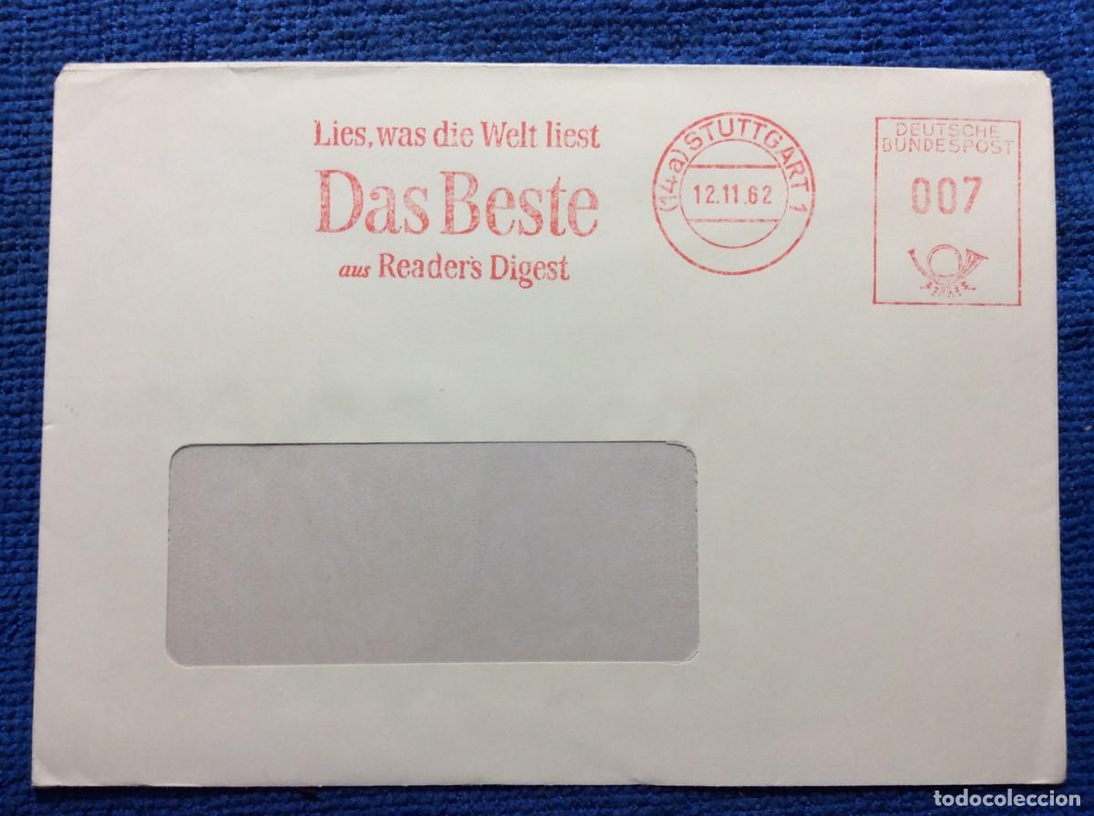 Sellos: ALEMANIA. 1962 CARTA CIRCULADA. INTERESANTE MATASELLOS (1DDK79)