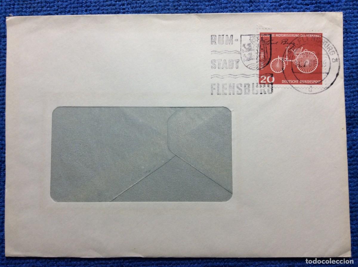 Sellos: ALEMANIA. 1961 CARTA CIRCULADA. MATASELLOS INTERESANTE (1DDL07)