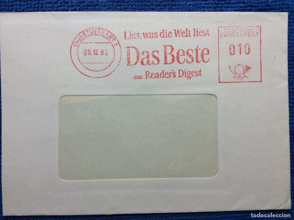 Sellos: ALEMANIA. 1962 CARTA CIRCULADA. INTERESANTE MATASELLOS (1DDL16)