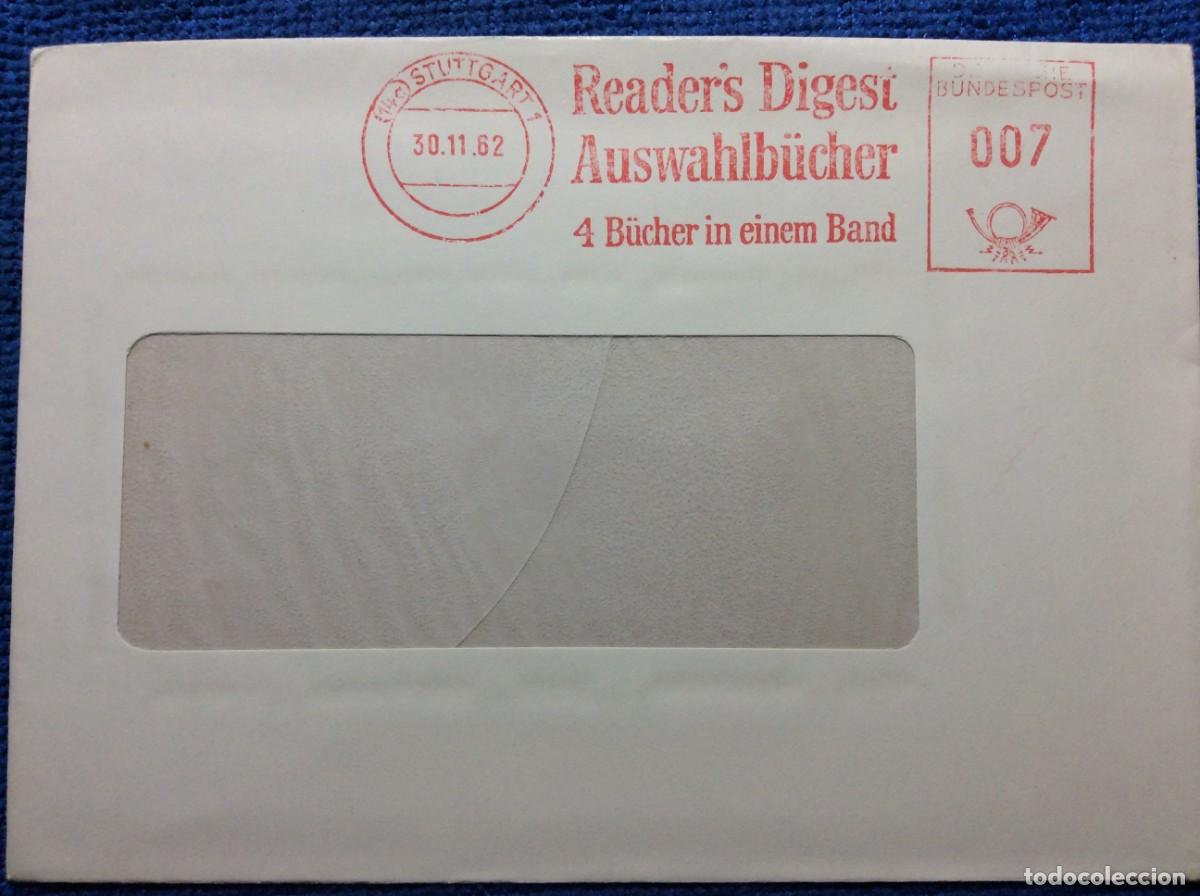 Sellos: ALEMANIA. 1962 CARTA CIRCULADA. INTERESANTE MATASELLOS (1DDL17)