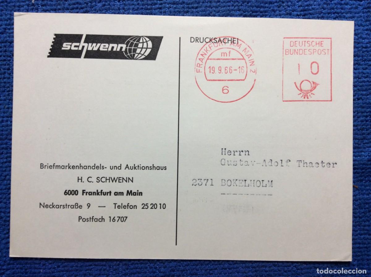 Sellos: ALEMANIA. 1966 TARJETA POSTAL CIRCULADA (1DDL47)