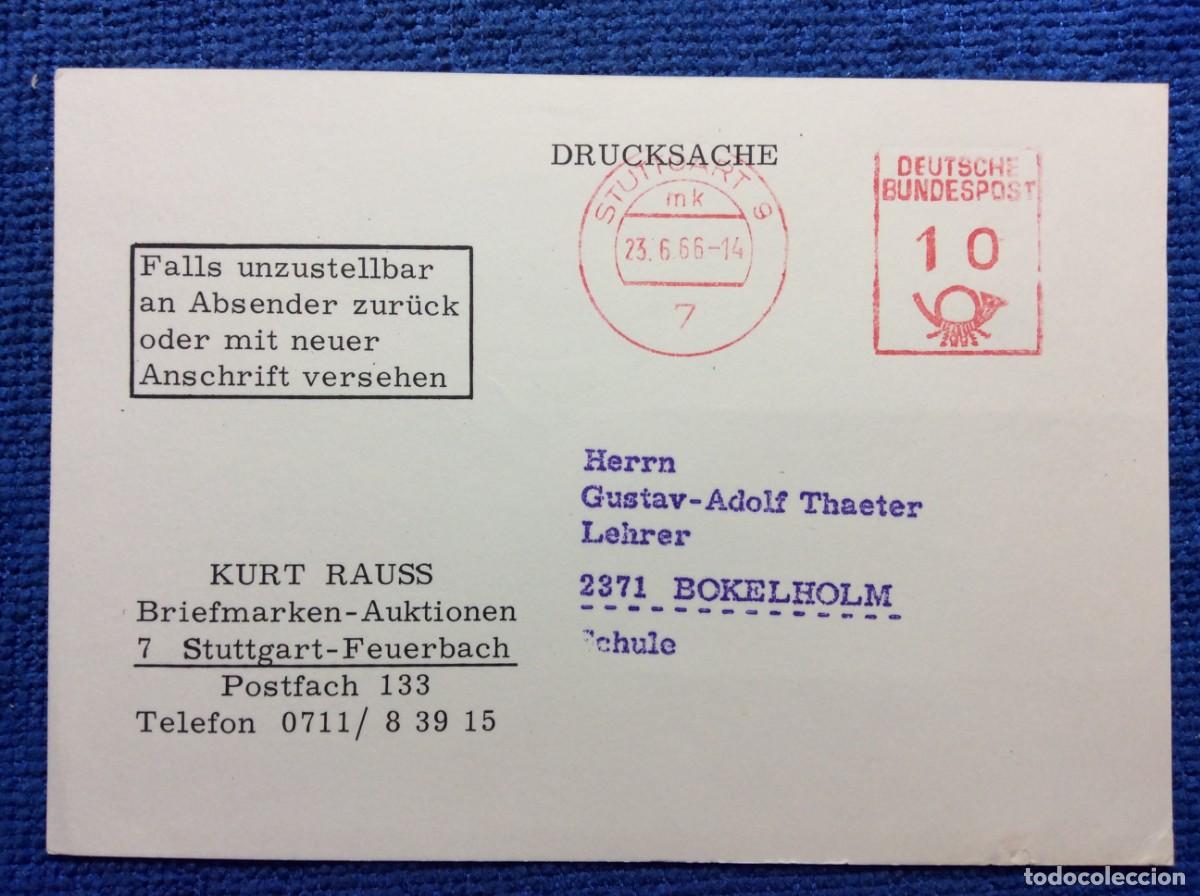Sellos: ALEMANIA. 1966 TARJETA POSTAL CIRCULADA (1DDL48)