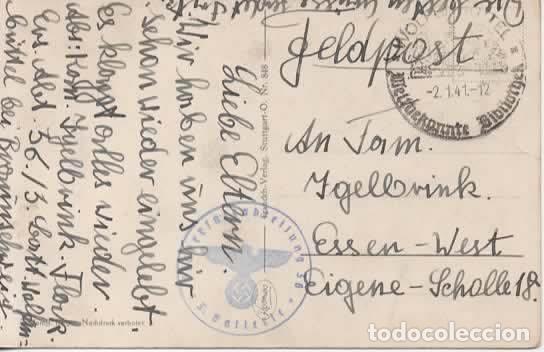 Sellos: ALEMANIA WW2 FELDPOST CORREO MILITAR POSTAL MILITAR 1941 MAT BIBLIOTECA
