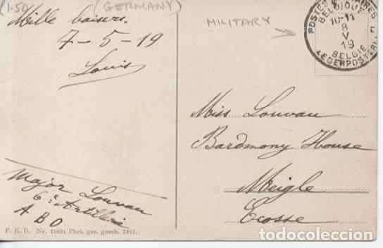 Sellos: BELGICA WW1 CORREO MILITAR FELDPOST POSTAL OCUPACION ALEMANIA 1919 GLADBACH