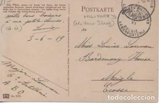 Sellos: BELGICA WW1 CORREO MILITAR FELDPOST POSTAL OCUPACION ALEMANIA 1919 DIE PFALZ