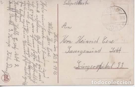 Sellos: ALEMANIA WW1 CORREO MILITAR FELDPOST POSTAL MAT COLN 1916