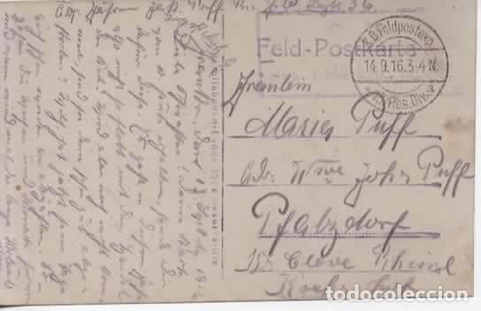 Sellos: ALEMANIA WW1 CORREO MILITAR FELDPOST POSTAL STENAY 1916 RESERVE LAZARETT