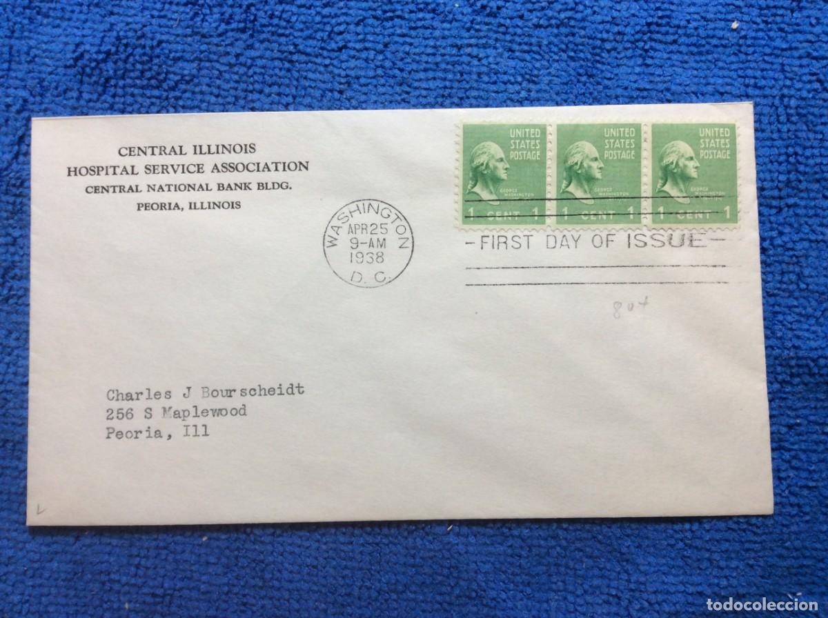Sellos: ESTADOS UNIDOS. 1938 CARTA CIRCULADA (1DDB40)