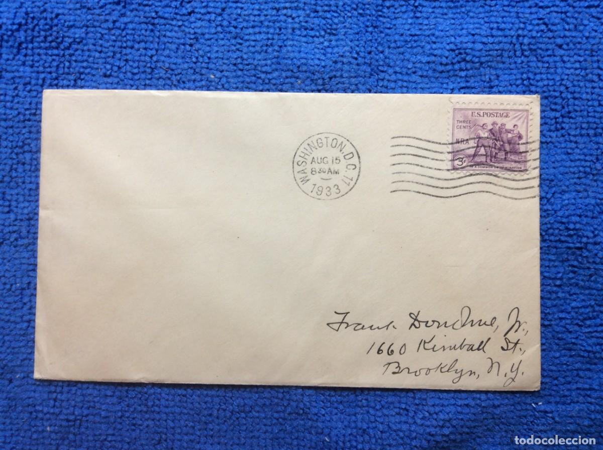 Sellos: ESTADOS UNIDOS. 1933 CARTA CIRCULADA (1DDB41)
