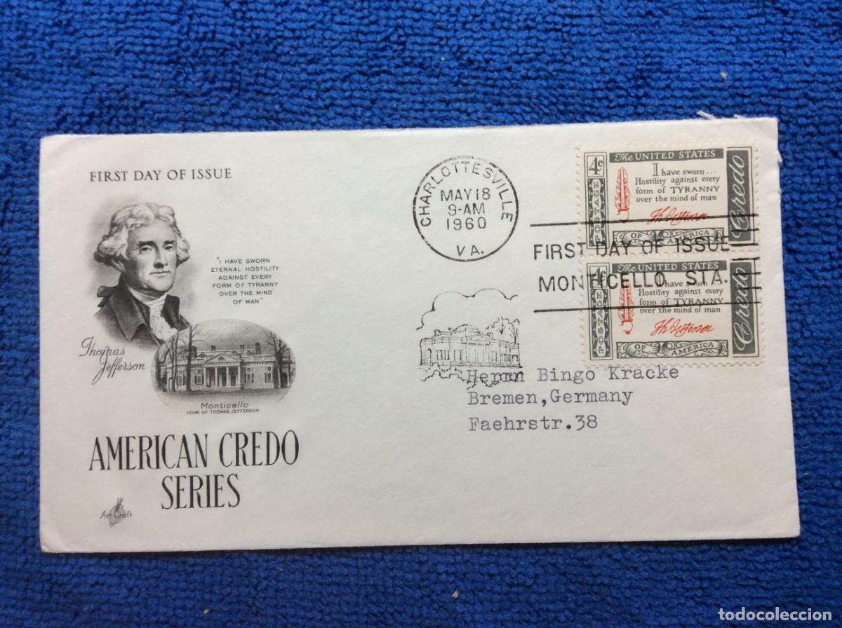 Selos: ESTADOS UNIDOS. 1960 CARTA CIRCULADA (1DDB49)
