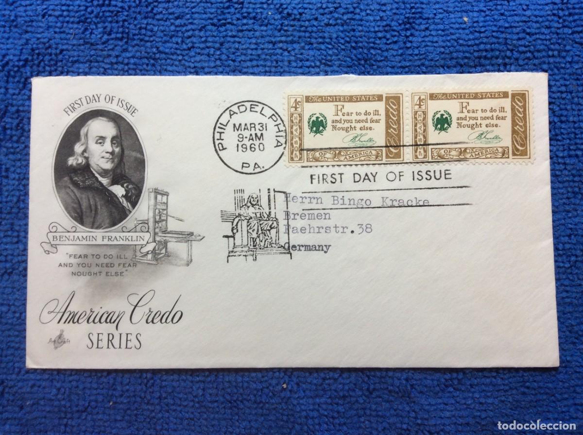 Selos: ESTADOS UNIDOS. 1960 CARTA CIRCULADA (1DDB50)